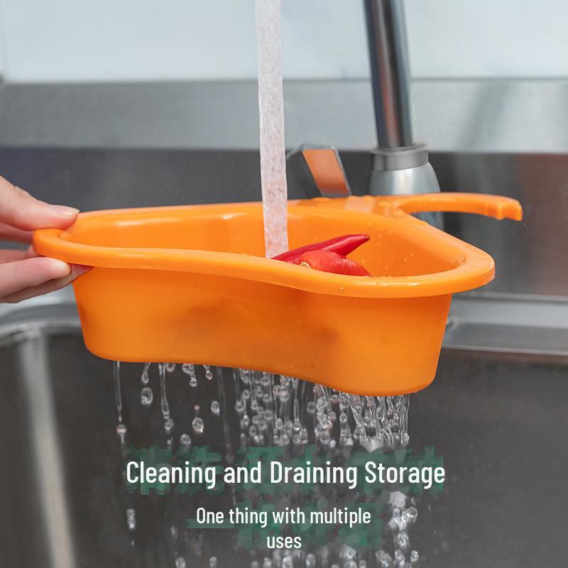 Swan Punch-Free Multi-Function Kitchen Sink Basket for Fruits & Veggies