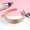Обруч для волос шириной 3 см, однотонная тканевая повязка на голову, мягкая на ощупь повязка для волос, универсальные аксессуары для волос