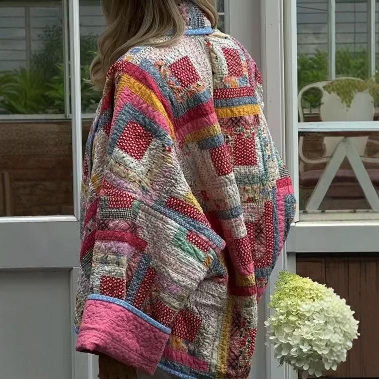 Женская модная куртка, осенняя стеганая хлопковая куртка, этническая хлопковая куртка, хлопковая одежда, винтажный кардиган