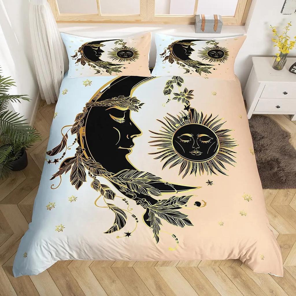 Ультрамягкий комплект постельного белья с 3D-темой «Череп» Полный/King/Queen-size Роскошный готический комплект постельного белья с черепами и костями скелета