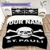 Custom Name St.Pauli Pattern Bedding uilt Set uilt Cover Pillowcase Home Decoration Birthday Gift (1*duvet cover+2*pillowcase without core)