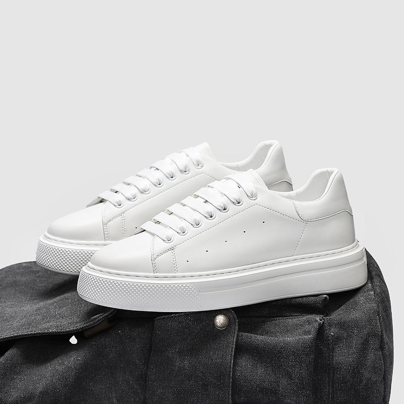 GAG мужские кроссовки для сноуборда новые белые туфли с толстой подошвой, увеличивающие рост, из воловьей кожи, дышащие кроссовки для сноуборда, спортивная и любительская обувь, простые и универсальные