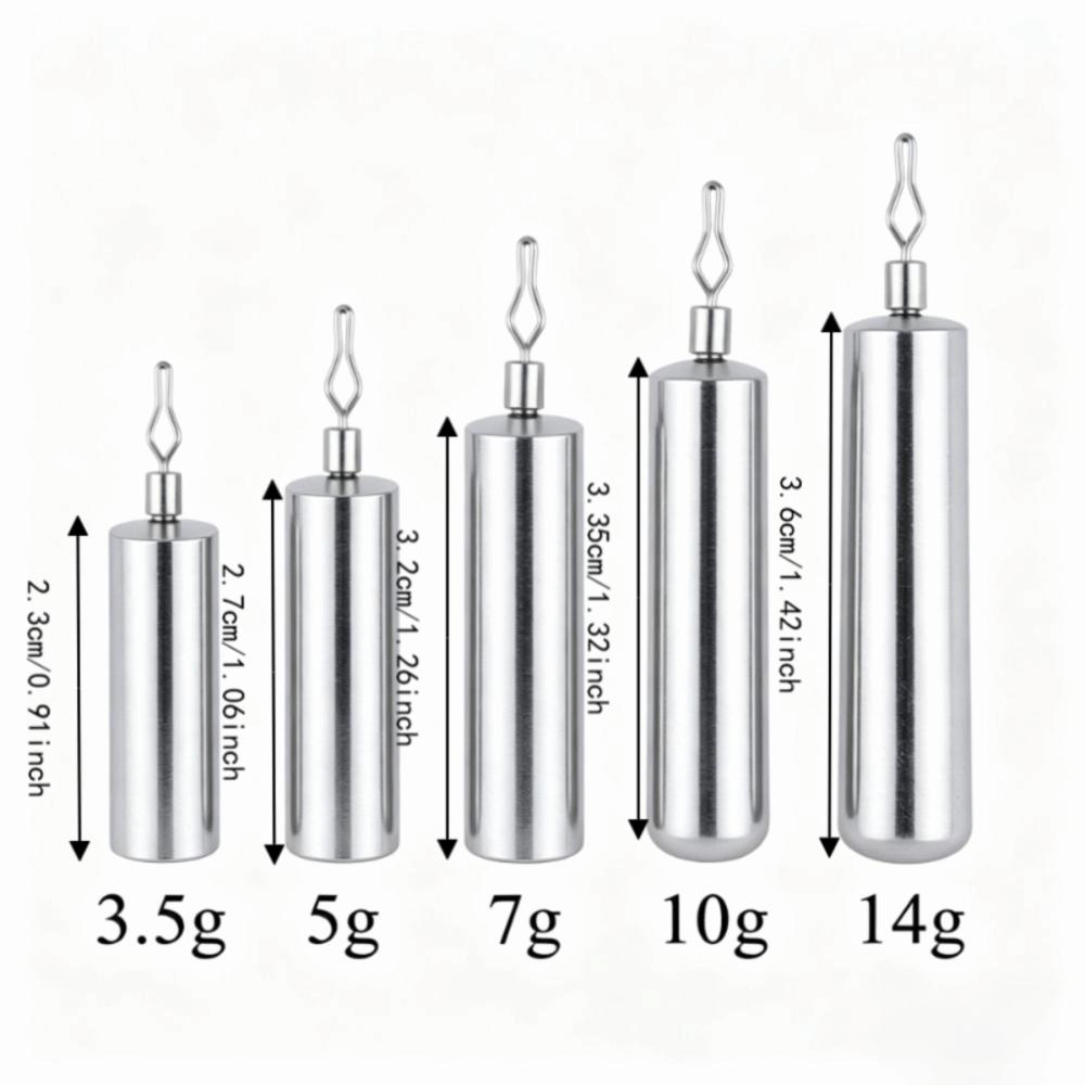 Anti-Hanging Drop Shot Weights Slide Fishing Lead Fishing Skinny Sinkers  Freshwater Fishing