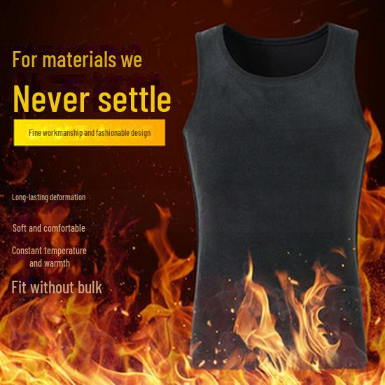 Мужская теплая бесшовная рубашка из немецкого бархата с высоким воротником - облегающий крой, зимний сохраняющий тепло топ