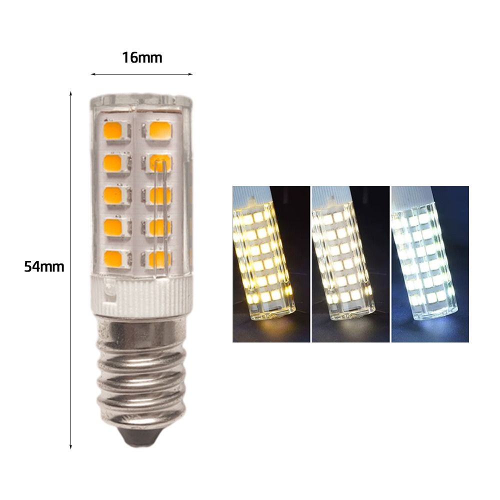 1PC LED Corn Bulb E12 E14 No Flicker White Light Temperature Chandelier Candle LED Refrigerator Hood Oven Light Bulb Light