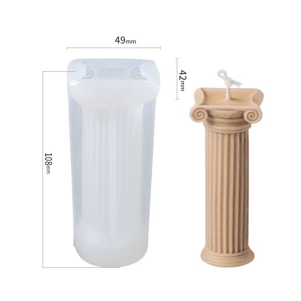 Принадлежности Инструменты для лепки из глины ручной работы Силиконовая римская колонна 3D-арт Восковая форма Форма для торта из смолы Форма для свечи