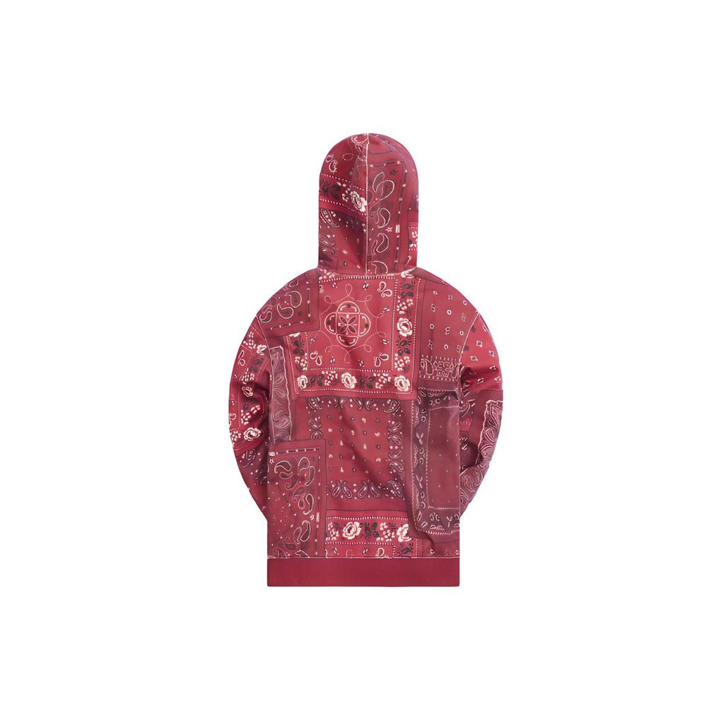 Kith Deconstructed Bandana Williams III Hoodie Pyre Men Tops Red KH2652-608