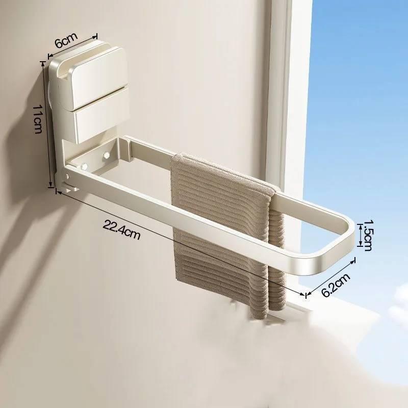 Removable Towel Rack for Bathroom No Drill Installation Space Saving Storage Shelf for Kitchen Laundry