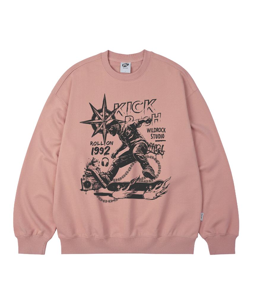 WILDROCK Kick Push Oversized Sweatshirt_9 Col (B Type)