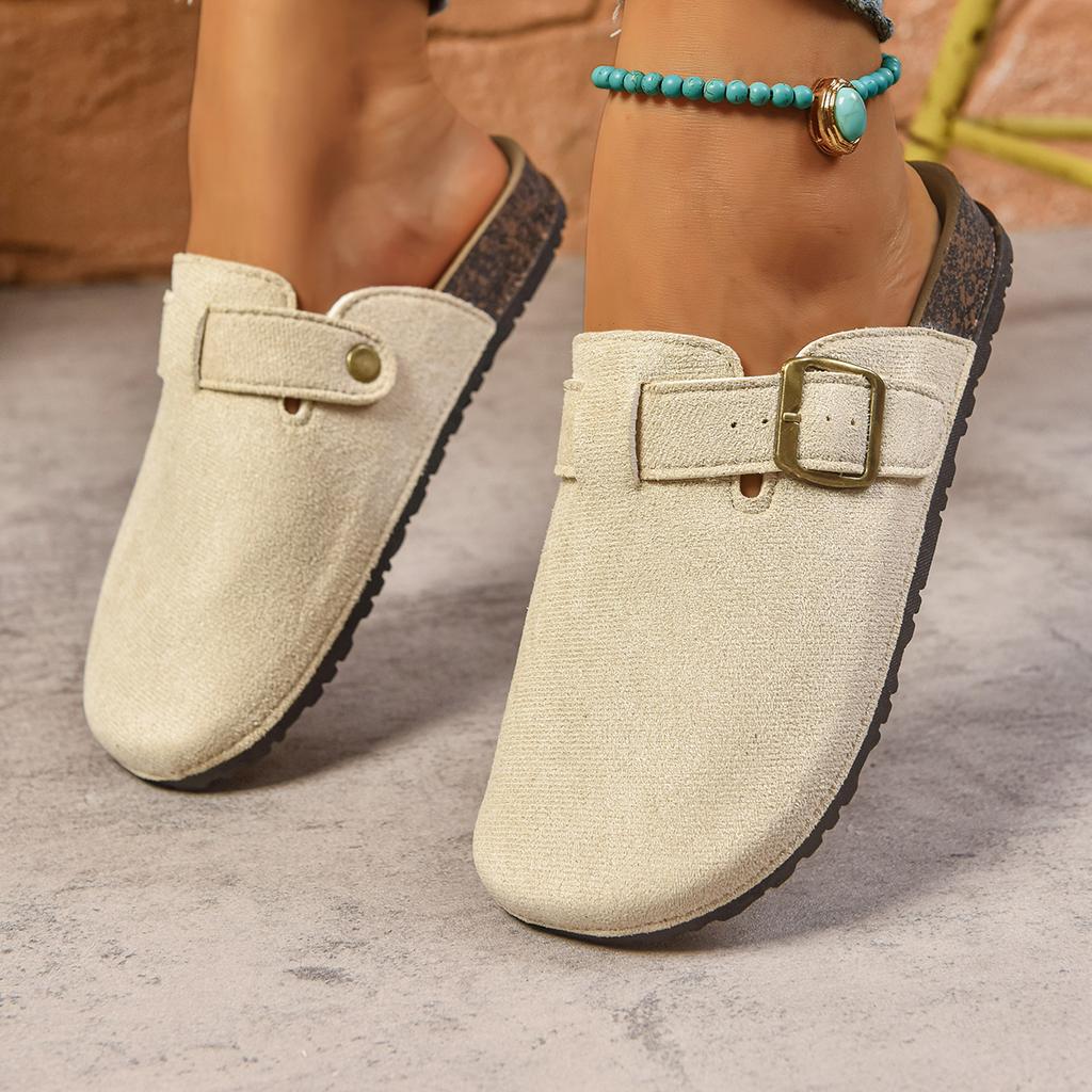 Модные женские шлепанцы мюли, пробковые сабо, тапочки, модные мягкие пляжные шлепанцы, женские сандалии с поддержкой свода стопы, уличная обувь мюли для женщин