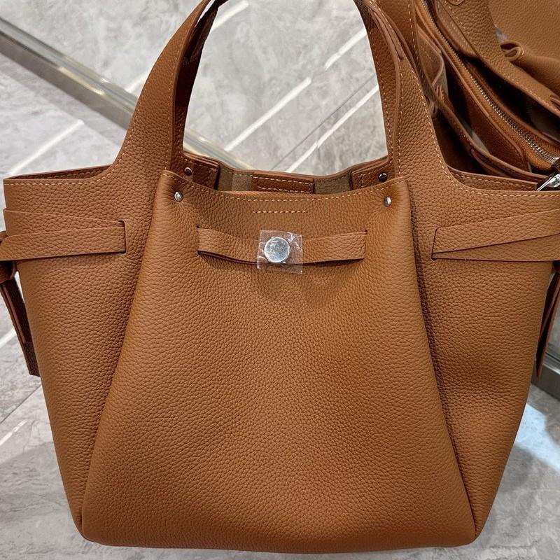 Новая высококачественная плетеная корзина из коровьей кожи, сумка-ведро, сумка-тоут, сумка-мессенджер для ношения через плечо, женская сумка.