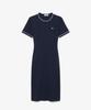 Женское платье-футболка LACOSTE с отделкой кантом Ef9855-56G 3Ui