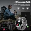 Умные часы AK75 с 1,85-дюймовым круглым экраном, Bluetooth-звонки, измерение пульса, кислорода в крови, мультиспорт, черный