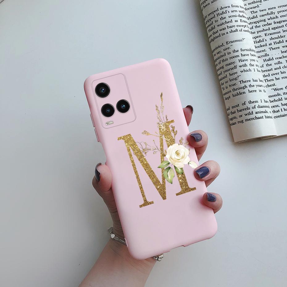 Для Vivo Y21 Y21s Y33s Чехол Милые Буквы Мягкий Силикон Задняя Крышка Телефона Для Vivo Y33s Y 33s 21 s VivoY21 Чехлы TPU Fundas Coque