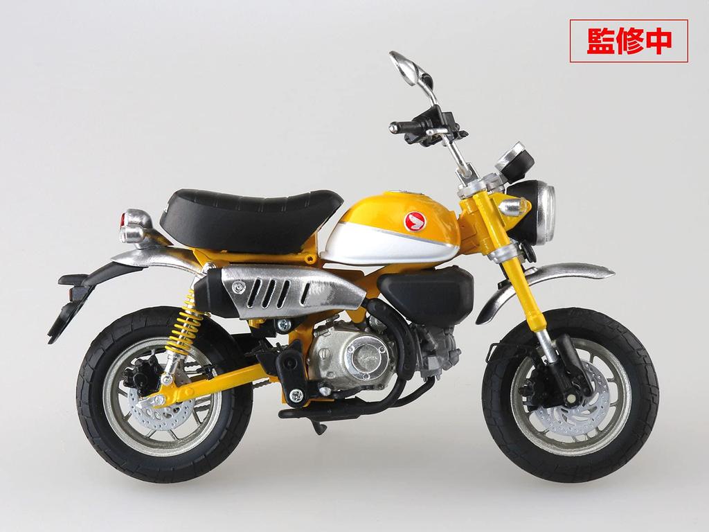 Skynet Завершенный мотоцикл Honda Monkey125 Banana Yellow 1/12