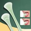 Soft Silicone Tongue Scraper Brush Double Side Massage Tool for Oral Care Fresh Breath Health