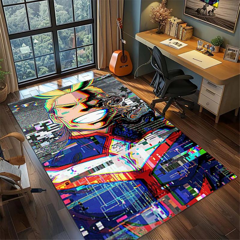 My Hero Academia Soft Area Rug Non Slip Washable Large Carpet Gamer Room Bedroom Decor