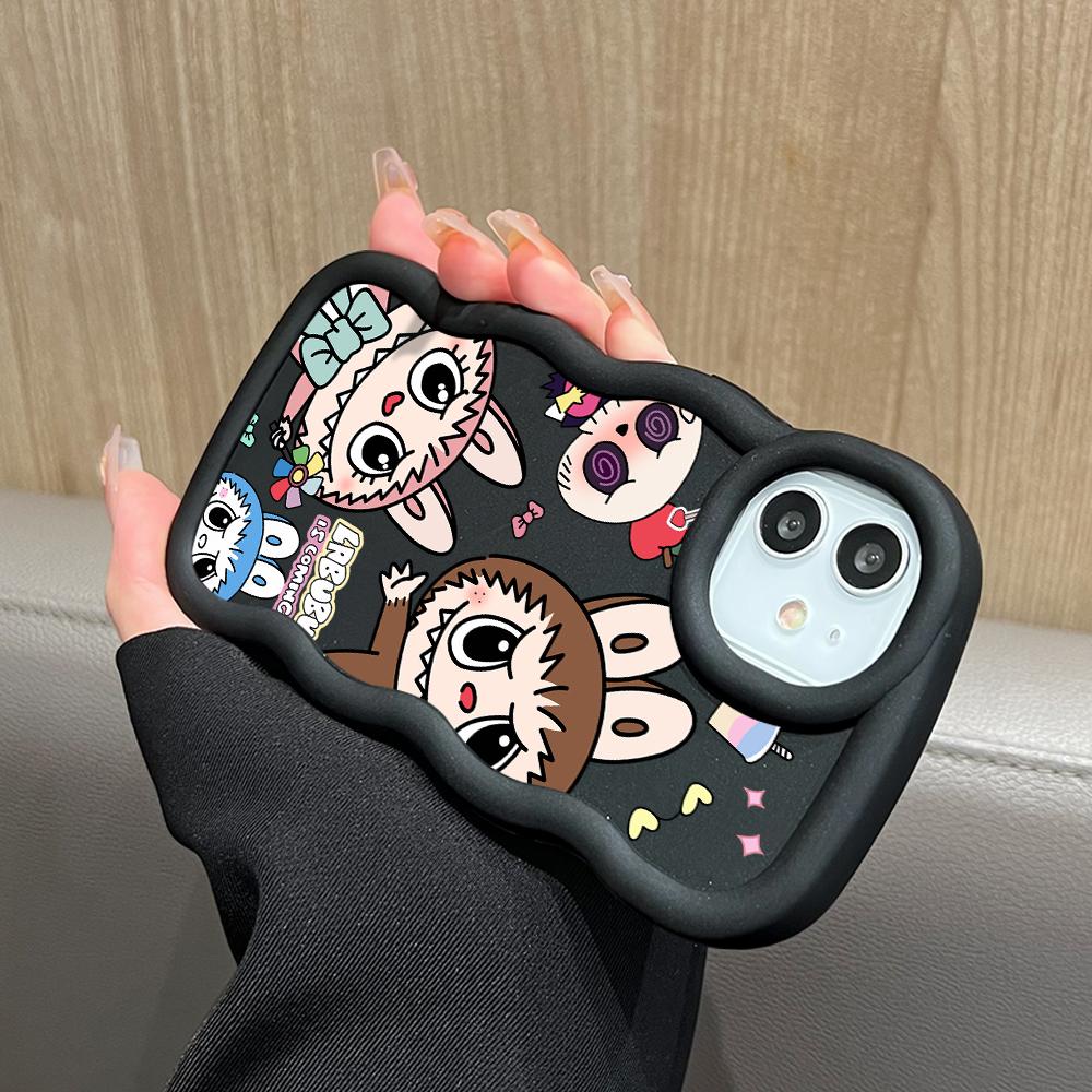 Окрашенный узор Big Wave Edge Мягкий силиконовый материал Macaron чехол для телефона противоударный защитный резиновый чехол для Samsung Xiaomi Poco Redmi