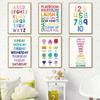 Numbers Alphabet Baby Room Wall Poster Education Picture Kid Bedroom Shape Nursery Wall Art Print Painting Nursery Decor Room