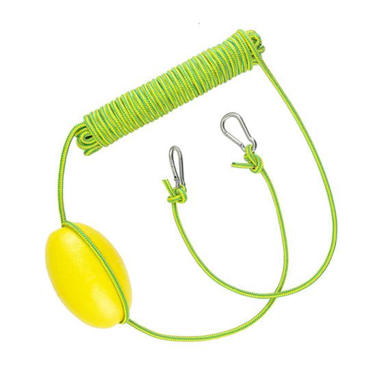 Буксировочный канат для каяка с буйком-маркером, ПВХ, карабин из нержавеющей стали, высокая видимость, сверхпрочный, дрифтовый носок, обвязка, нейлон