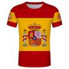 Men's T-Shirt Spain National Emblem Printed 3d Tees O-Neck Short Sleeve Fashion Cool Clothing Large Size Loose Tops For Men