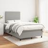 3141681 vidaXL Divan Bed with Mattress Light Grey 120x200cm Fabric
