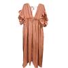 Solid Color Beach Cover-Up Long Dress Sun Shirt Hawaii Beach Vacation