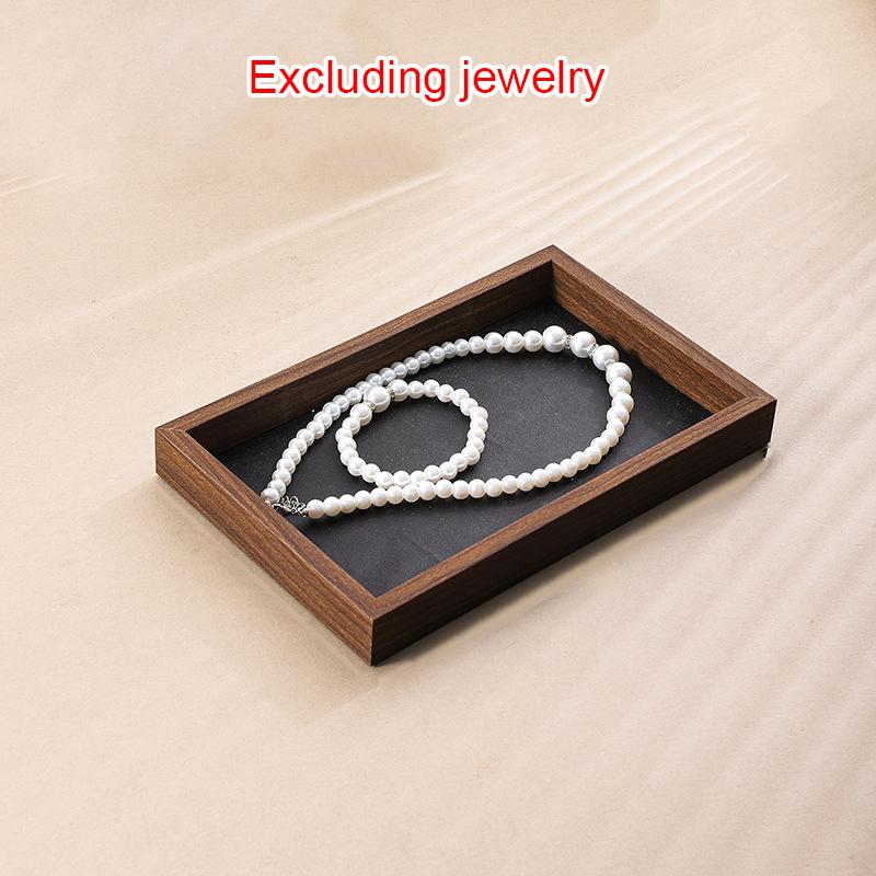 1шт лоток для ювелирных изделий большой емкости ореховая коробка дисплей кольца и ожерелья дисплей лоток торговый прилавок много стилей