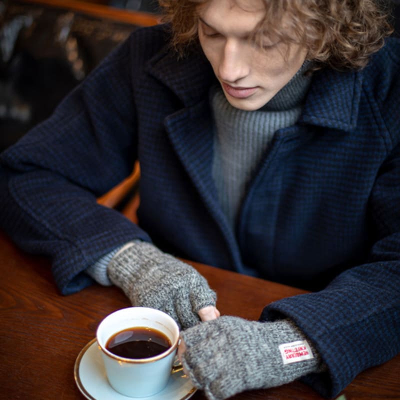 NEWBERRY KNITTING Митенки из оленьей кожи - Угольный