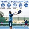Набор для начинающих с лопатками из стекловолокна Pickleball включает в себя 2 ракетки, 2 мяча для игры в помещении, 2 мяча для улицы и 1 сумку для игры в мяч.