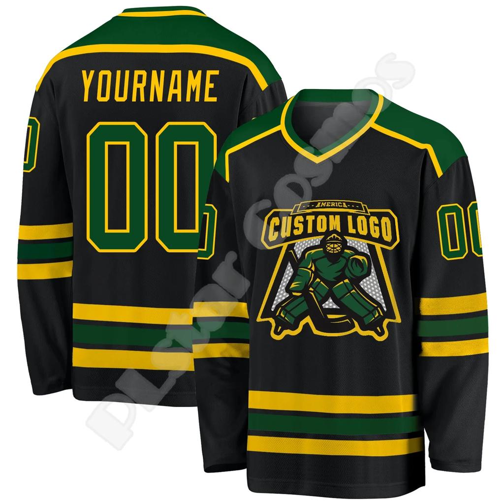 NewFashion Hockey Jersey Custom Name Team Logo Number Colorful Pullover Long Sleeves 3DPrint Harajuku Casual Funny Sweatshirts S