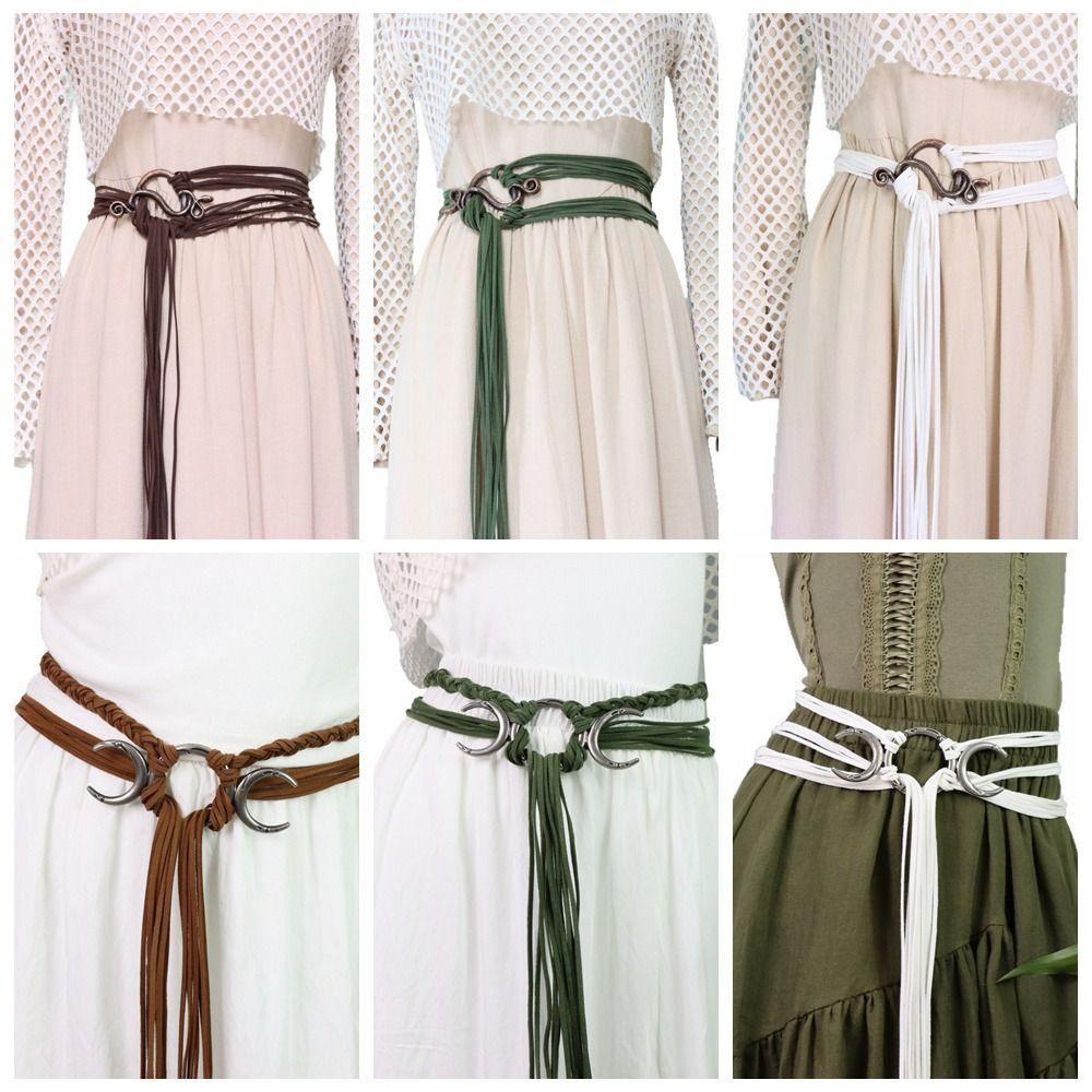 PU Leather, Metal Rope Ring Knotted Belt Decoration Viking Crossbody Chain  Witch Outfit