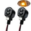 KASELIN Motorcycle Turn Signal, LED, Ultra Small, Equipped with 2 Ultra Bright LED Chips,