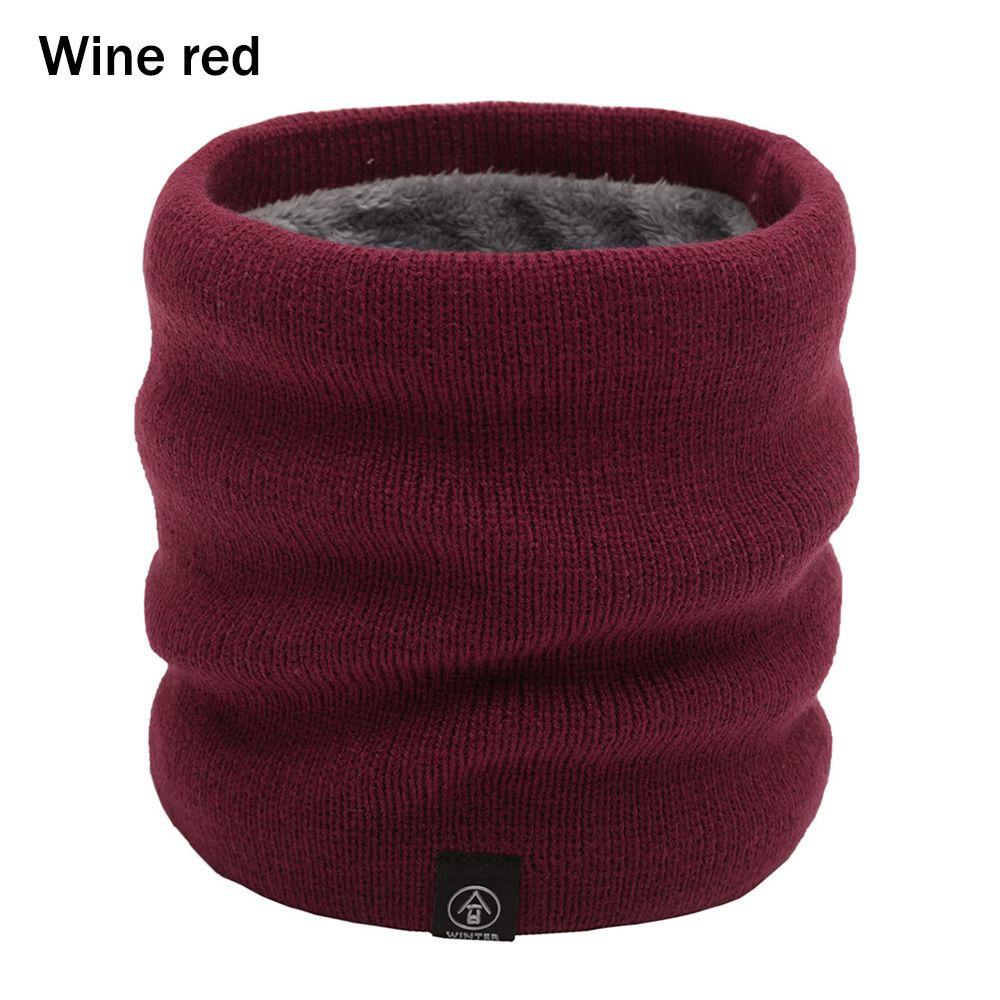 Шарф Толстый Двухслойный Ветрозащитный Вязаный Шарф Грелка для Шеи Шарфы-Петли Зимний Гейтор для Шеи