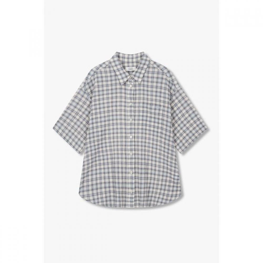 Studio Tomboy Overfit Check Short Sleeve Shirt 9176221989