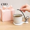 Tea Bag Clip Table Fishing Man Holder with Coaster, Cute Stick Figure Minimalist Leak Proof Holder, Funny Desk Cup Drip Catcher, Novelty Accessory for