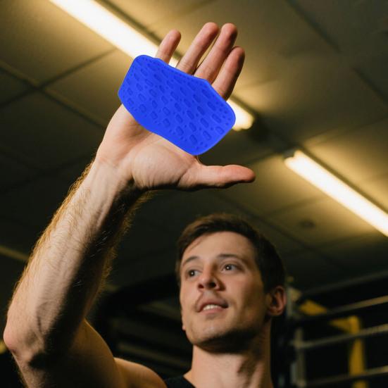 1 пара противоскользящих силиконовых захватов для тренировок на 2 пальца, защита ладони, для тяжелой атлетики, гантелей, становой тяги, подтягиваний, захваты для тренировок в зале, перчатки без пальцев