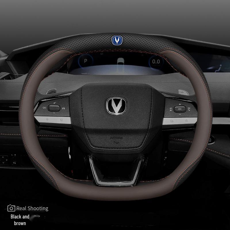 Натуральная кожаная оплетка руля для Changan UNIV, CS55 Plus 2-го поколения и Yida UNIV