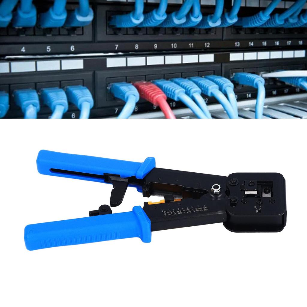 Инструмент для обжима RJ45 сквозной CAT6 CAT5E обжимной инструмент для Ethernet-провода стальной электрический электронный инструмент