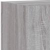 Wall Mounted TV Cabinet with LED Lights Grey Sonoma 30.5 x 35 x 70 cm