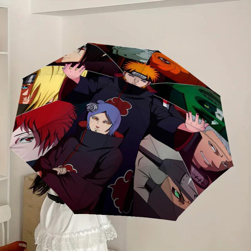 1pc Naruto-Themed Umbrella - Compact And Versatile Outdoor Accessory for Travel, Featuring a Charming Design Suitable for Both