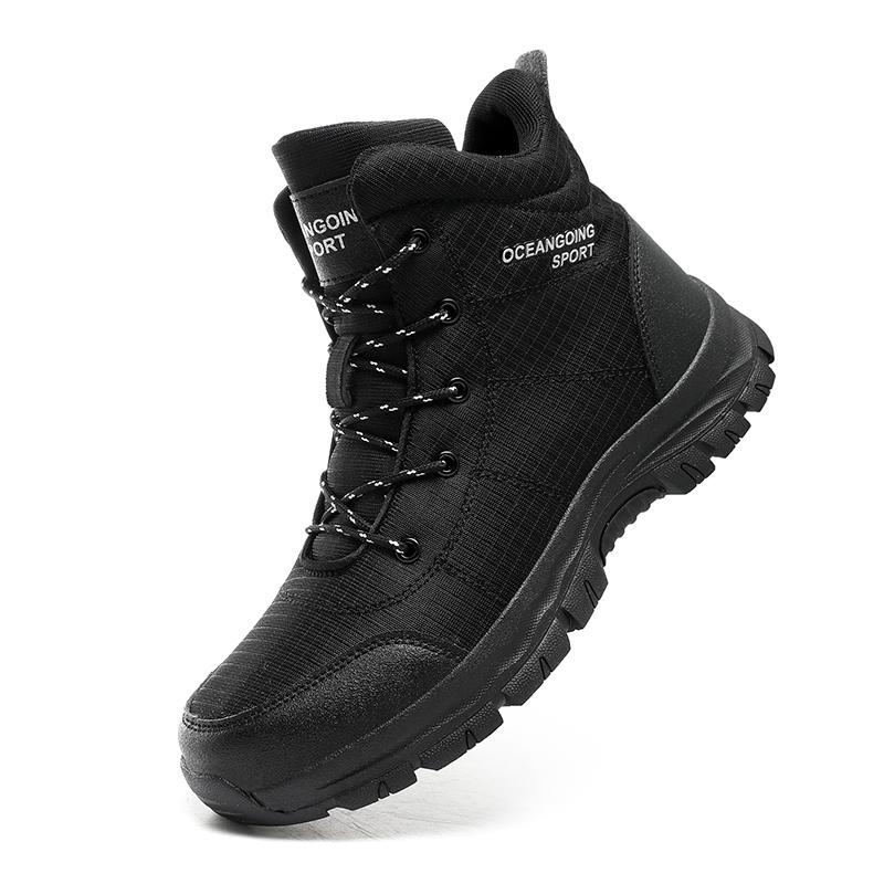 2024 зимние ботинки мужские кроссовки плюшевые модные высокие скальные охотничьи ботинки ботильоны на шнуровке походные ботинки на открытом воздухе размер 39-48