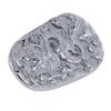 Natural Terahertz Pendant Dragon Pattern Carved Energy Stone Pendant for Making Jewelry