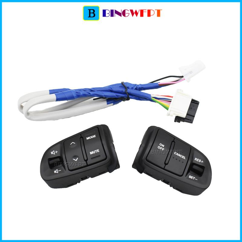 With Wire Car Steering Wheel Audio Cruise Control Buttons For Kia Sportage 2011 2012 2013 2014 2016 96700-3W502 96700-4T000