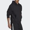 Adidas Originals Embroidered Trefoil Solid Color Hoodie Unisex Hoodie Black HF6373