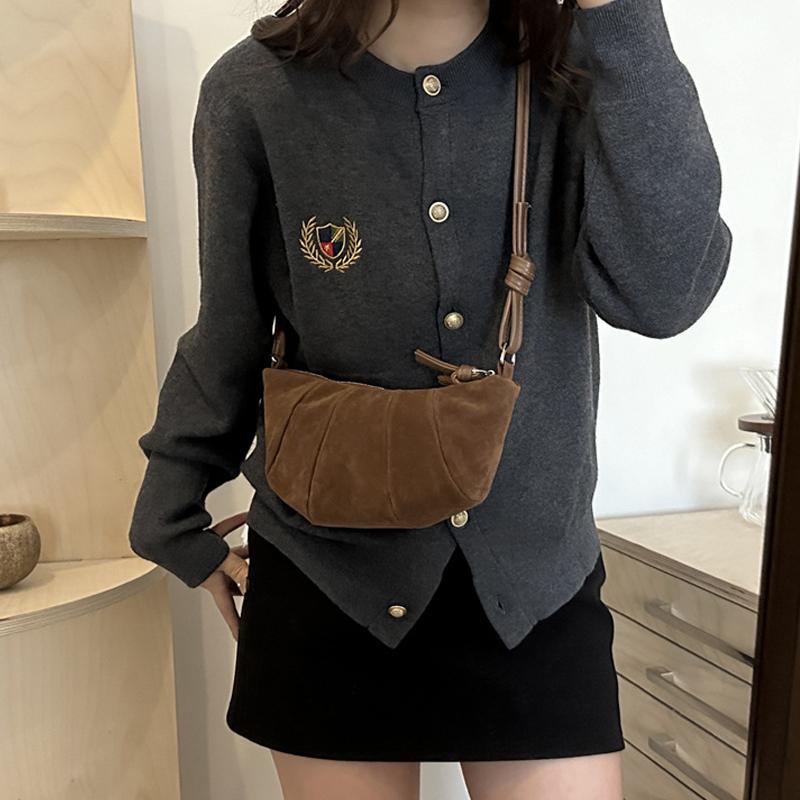 Маленькие замшевые сумки через плечо для женщин, зимняя модная тенденция, сумка через плечо, женские ретро-сумки и кошельки