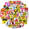 50 Realistic Warning Signs To Identify Objects and Cognitive Children's Stickers English Early Childhood Education Stickers