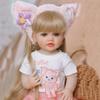 BZDOLL 55 см 22 дюйма Кукла-реборн с мягким виниловым телом, стоящая кукла, блондинка, реалистичная принцесса, малышка, художественная игрушка, подарок на день рождения для детей 3+