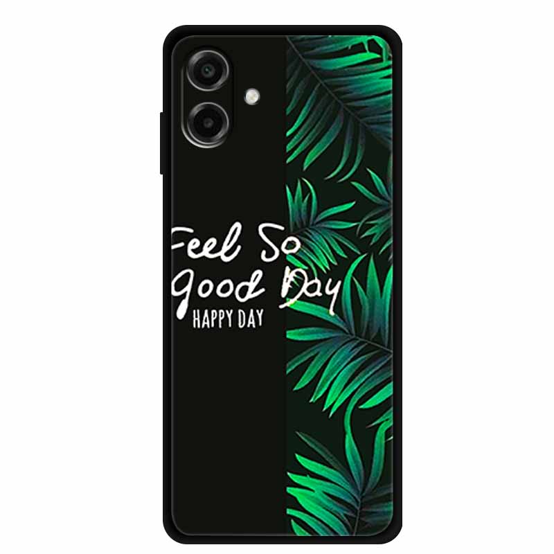 3D Силиконовый Чехол Для Samsung Galaxy A07 4G Чехол Рельефный Тиснение Цветы Черный Мягкая Задняя Крышка Чехлы Для Samsung Galaxy A17 Чехлы