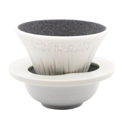 Фильтр-капельница COFIL Fuji Ceramic с подставкой и блюдцем, белая 1390400506